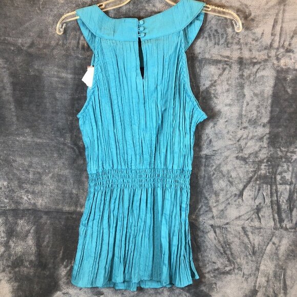 Cato Women’s Shirt Summer Blue Top Size Large Teal - Picture 6 of 6
